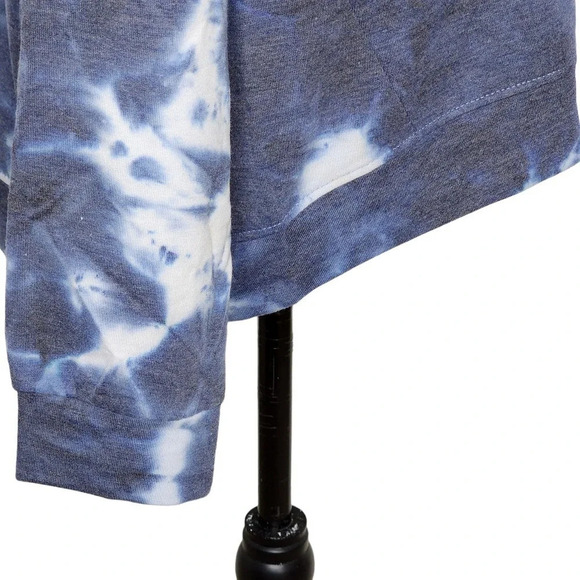 Rae Dunn Womens Miss Independent Tie Dye Crew Neck Sweatshirt Size Large Blue - Picture 10 of 14